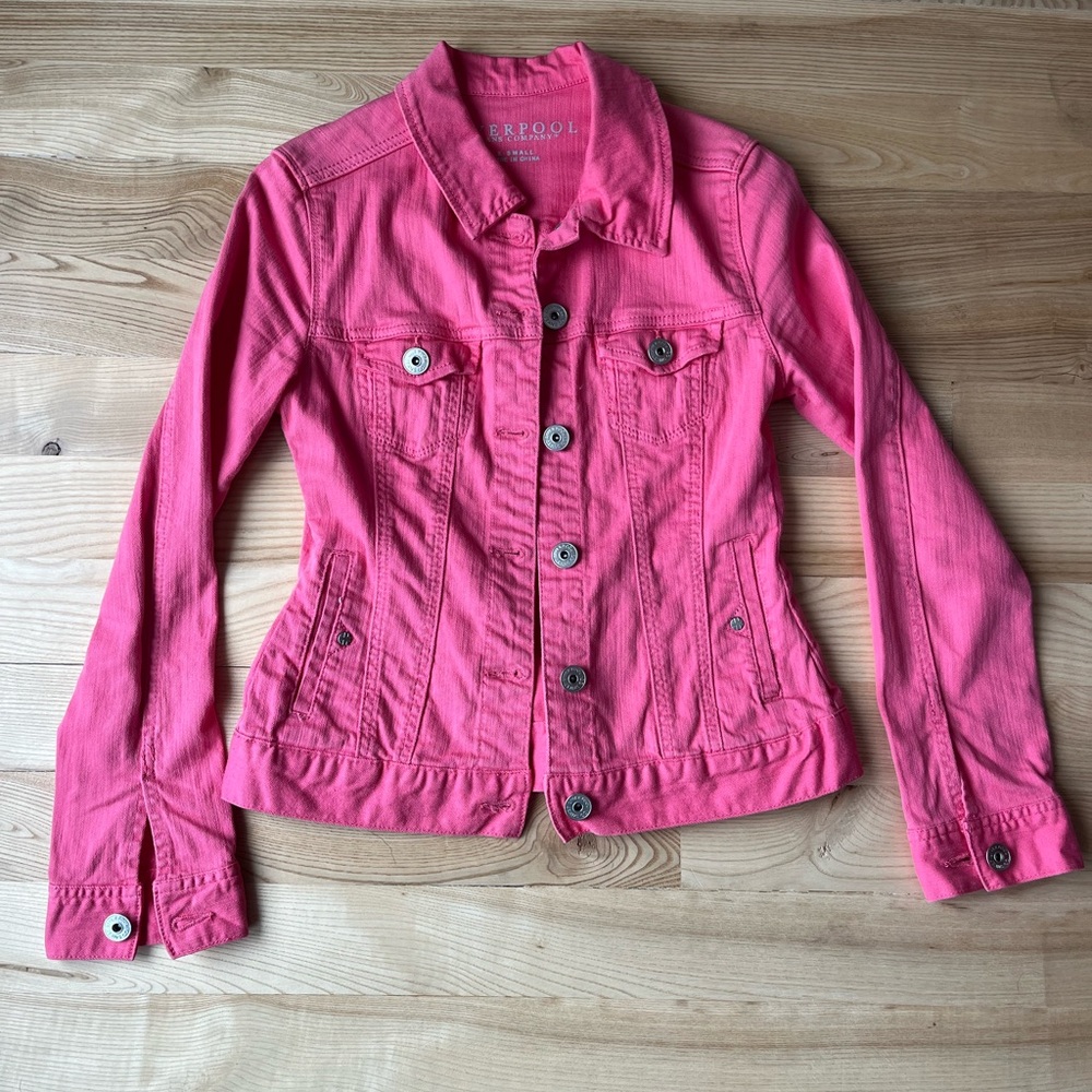 Liverpool Jeans Company Vibrant Pink Jean Jacket